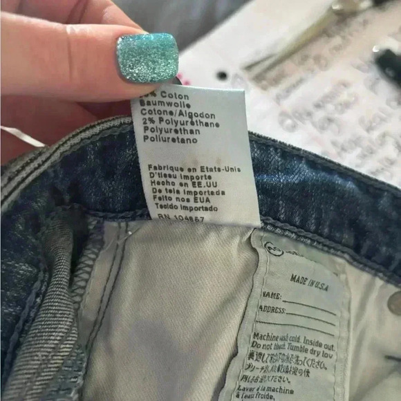 Adriano Goldschmied The Middi Mid Rise Legging Size 31 R. Medium Wash. - Picture 8 of 10